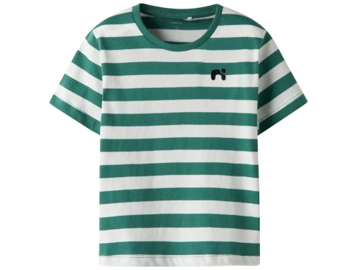 Name It t-shirt deep jungle med striber